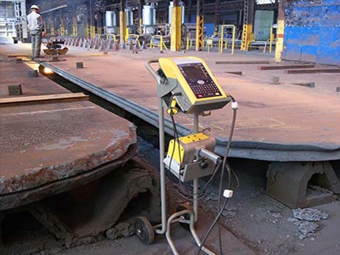 portable-dot-peen-marking-machine-steel-ingots